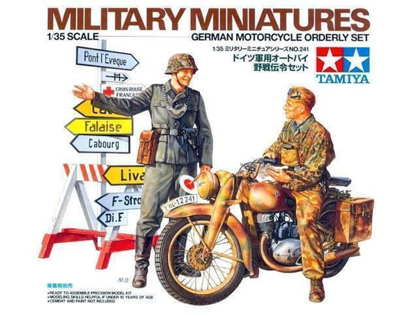 Tamiya 1/35 scale WW2 German Motorcycle Orderly Set