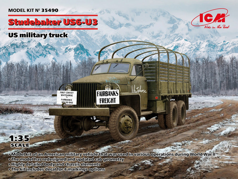 ICM 1/35 WW2 Studebaker US6-U3 US military truck