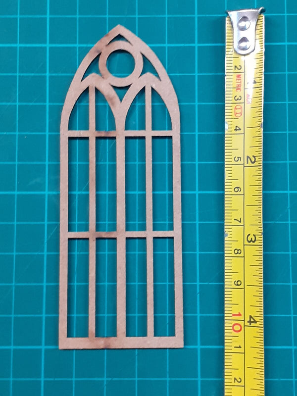 1/35 scale laser cut wooden Large Church windows (2 pcs)