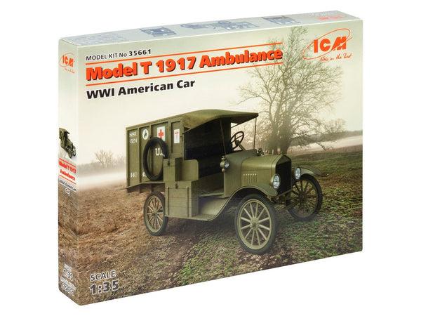 ICM 1/35 WW1 Model T 1917 Ambulance, WWI American Car