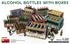Miniart 1/35 scale  ALCOHOL BOTTLES with wooden creates