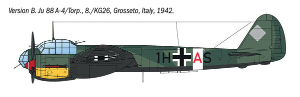 Italeri 1/72 AIRCRAFT WW2 German Junkers Ju 88 A-17 Torpedo Bomber