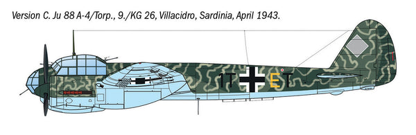 Italeri 1/72 AIRCRAFT WW2 German Junkers Ju 88 A-17 Torpedo Bomber