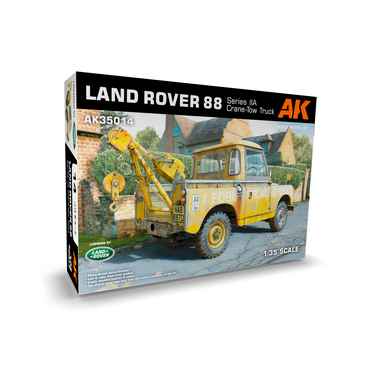 AK Interactive 1/35 scale MODEL KIT Land Rover 88 Series IIA Crane Tow ...