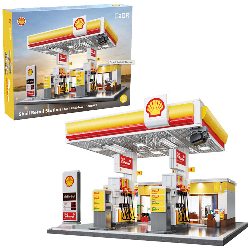 Cada BUILDING SERIES Shell Retail Station building block kit