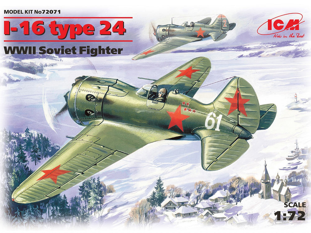 ICM 1/72 scale I-16 type 24, WWII Soviet Fighter