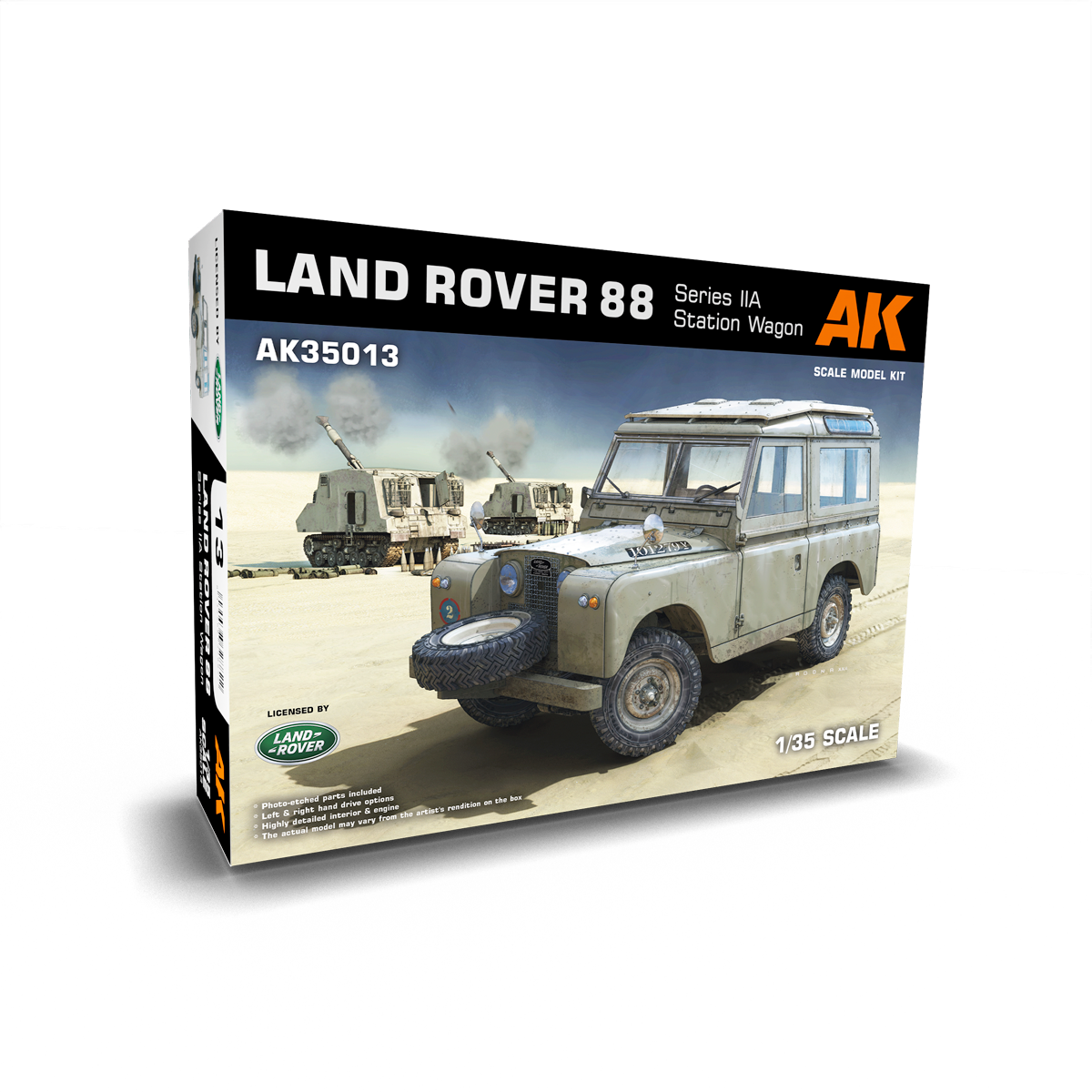 AK Interactive 1/35 scale MODEL KIT Land Rover 88 Series IIA Station W ...
