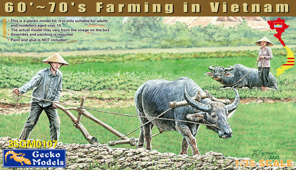 Gecko Models 1/35 60'-70's Farming in Vietnam