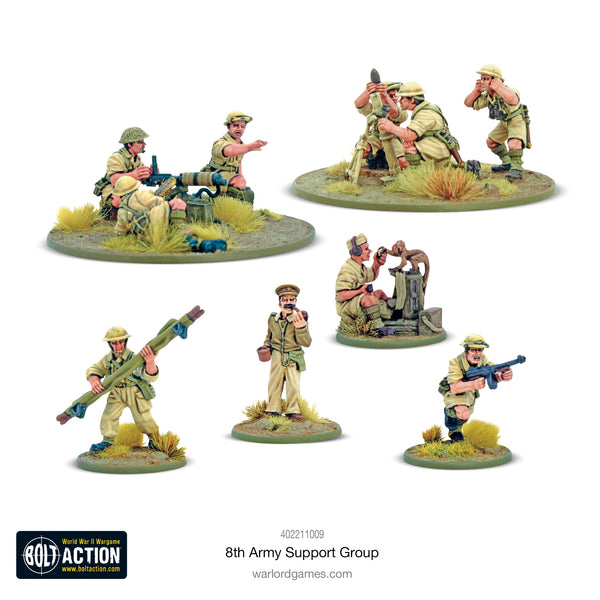 Warlord Games 28mm - Bolt Action WW2 British 8th Army Support Group