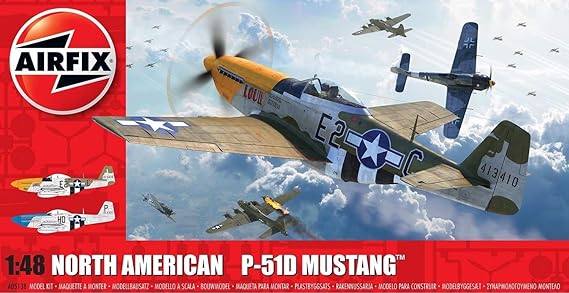 Airfix 1/48 WW2 US North-American P-51D Mustang (Filletless Tails)