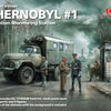 ICM 1/35 Chernobyl#1. Radiation Monitoring Station (ZiL-131KShM truck & 5 figures & diorama base with background)