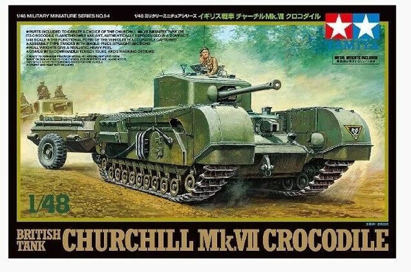 Tamiya 1/48 scale WW2 British Commonwealth Churchill MK VII Crocodile