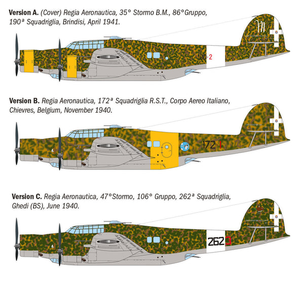 Italeri 1/72 AIRCRAFT CANWW2 Italian T Z.1007 Alcione Bomber aircraft
