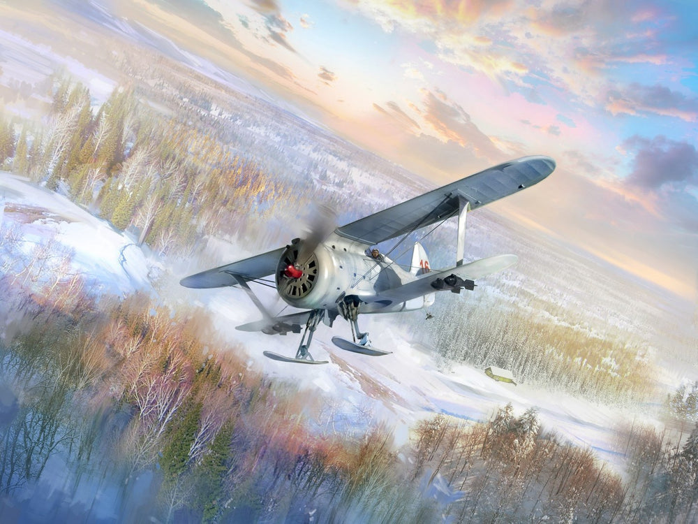 ICM 1/32 WW2 I-153 (winter version), WWII Soviet Fighter