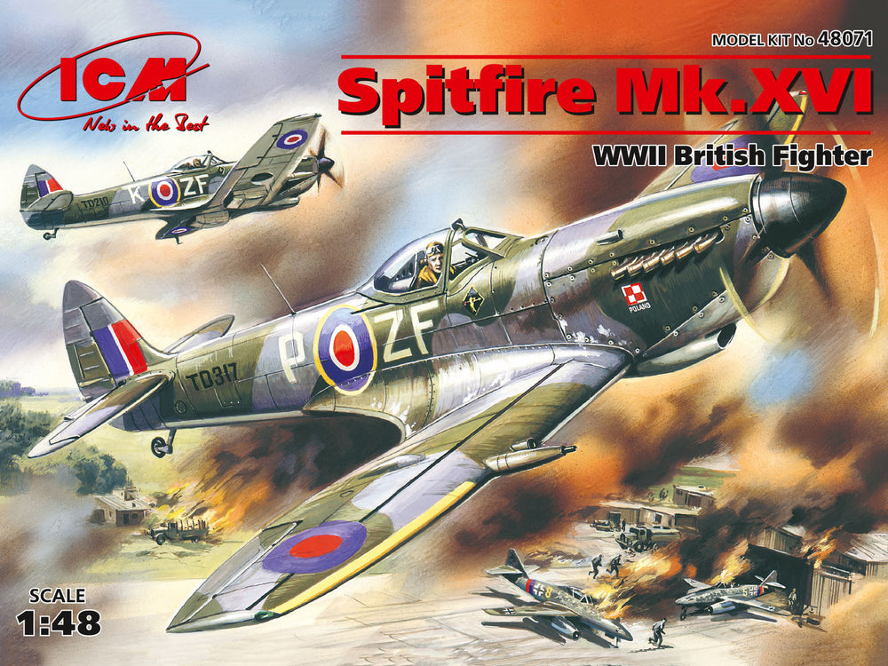 ICM 1/48 WW2 RAF Spitfire Mk.XVI, WWII British Fighter