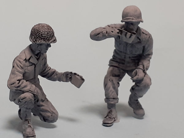 1/35 scale WW2 US GI's Chow time #2