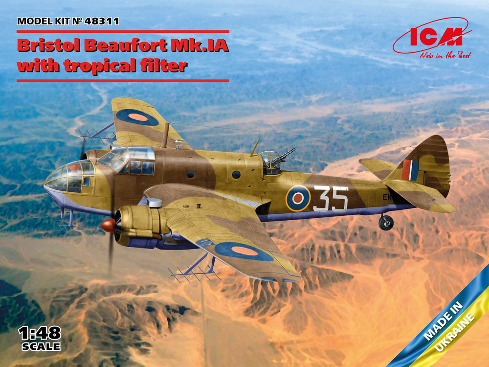 ICM 1/48 WW2 RAF Bristol Beaufort Mk.IA with tropical filter