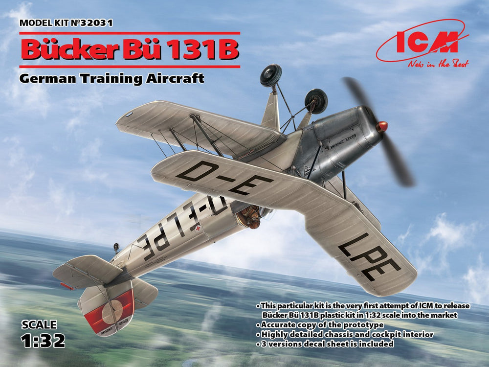 ICM 1/32 WW2 Bücker Bü 131B, German Training Aircraft