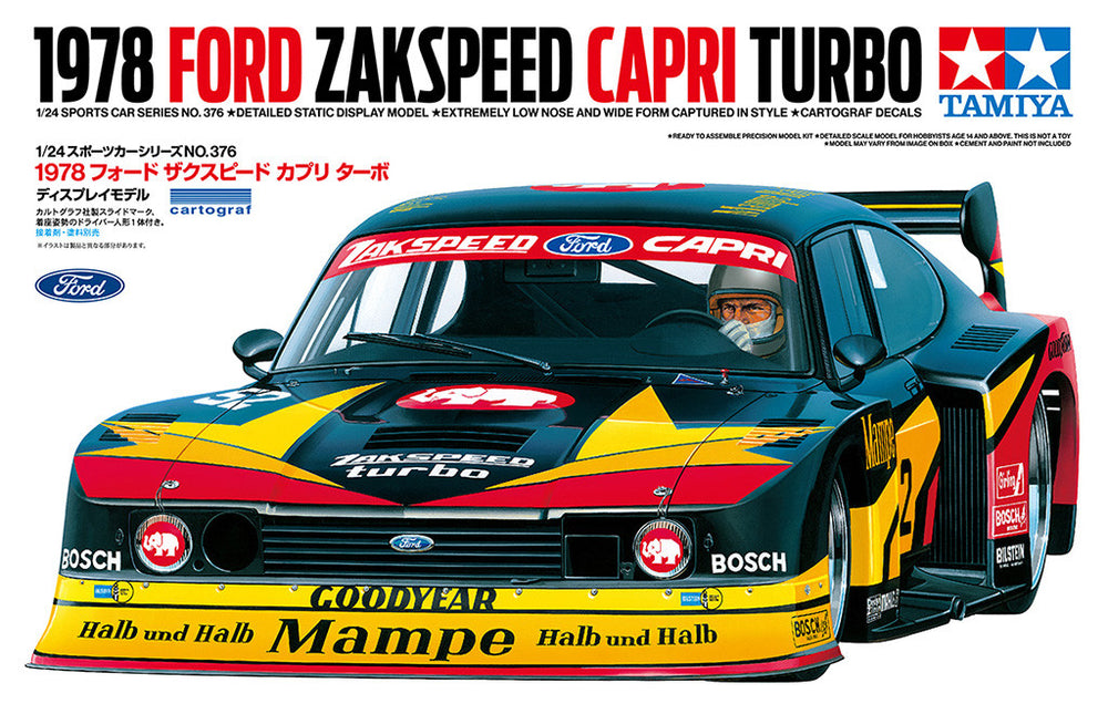 Tamiya 1/24 scale CAR 1978 Ford Zakspeed Capri Turbo model kit