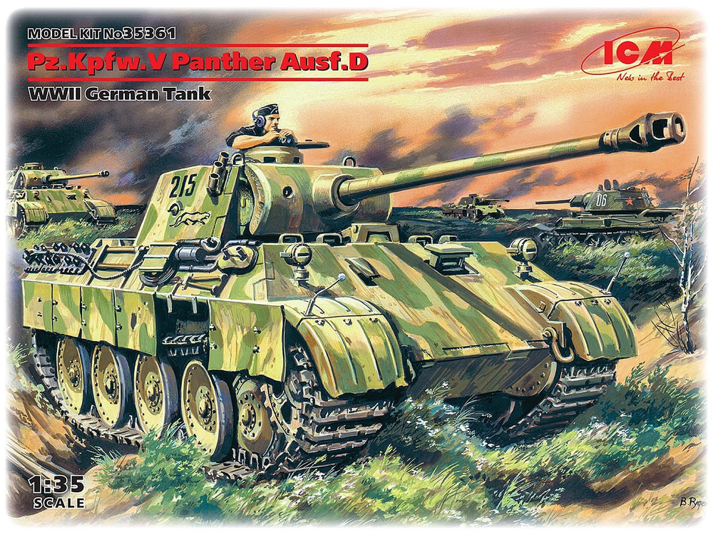 ICM 1/35 WW2 Pz.Kpfw.V Panther Ausf.D, WWII German Tank