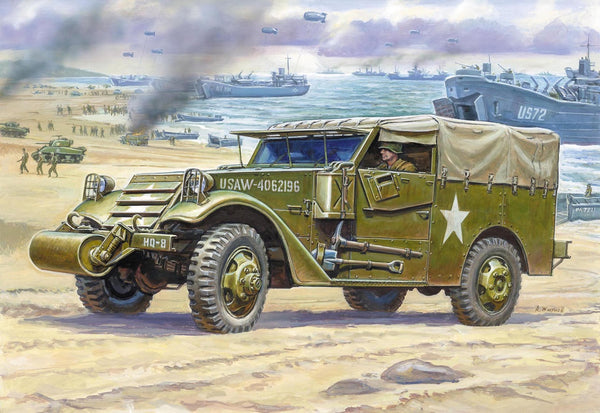 Zvezda 1/100 WW2 Allied M-3 Scout Car