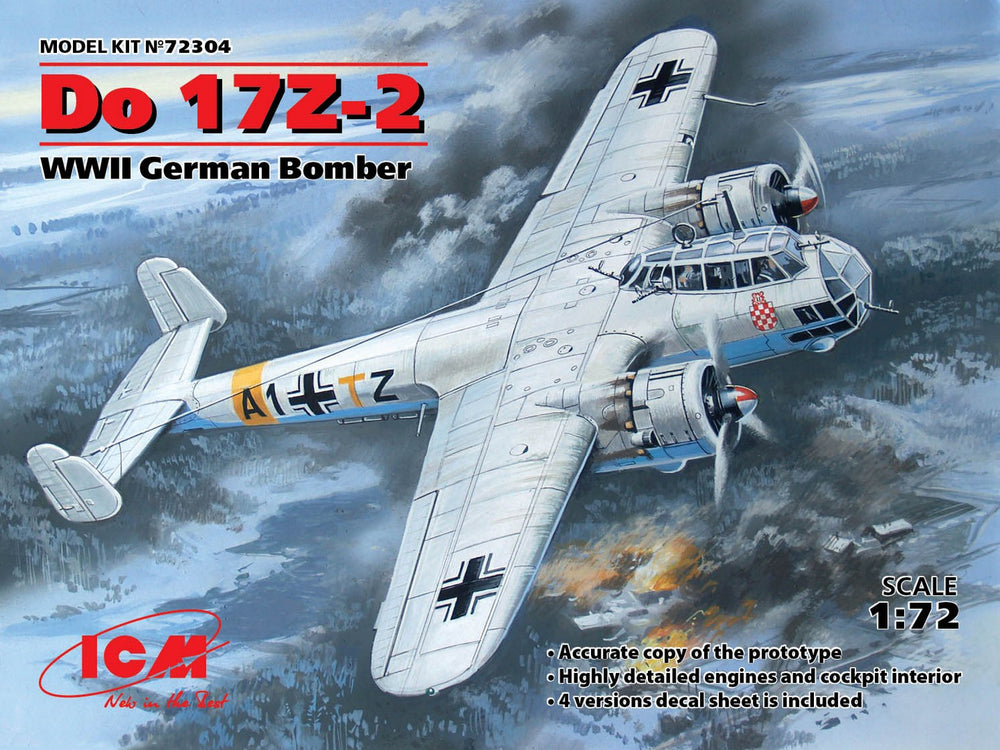 ICM 1/72 WW2 Do 17Z-2, WWII German Bomber