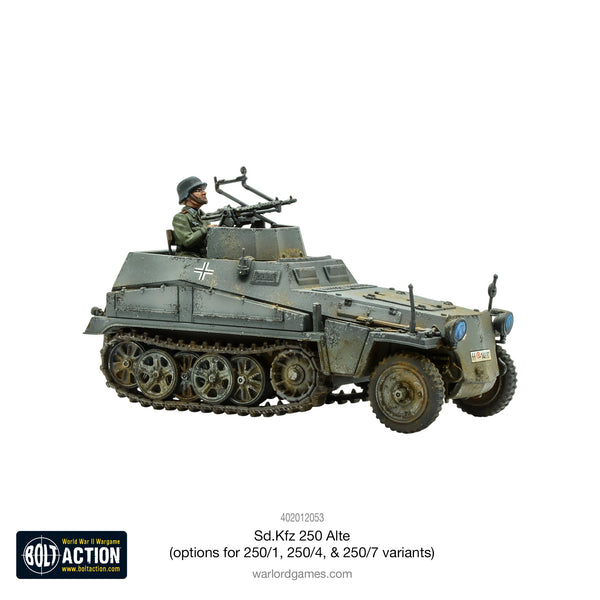 Warlord Games 28mm - Bolt Action WW2 German Sd.Kfz 250 Alte (Options For 250/1, 250/4 & 250/7)