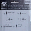 AFV Club 1/35 WW2 US 3inch Brass shell Ammo Set