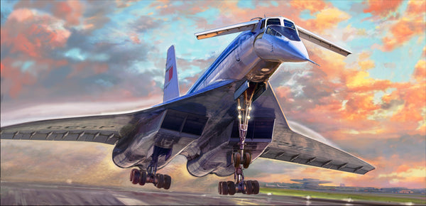 Zvezda 1/144 Scale Tu-144 Supersonic civilian aircraft model kit