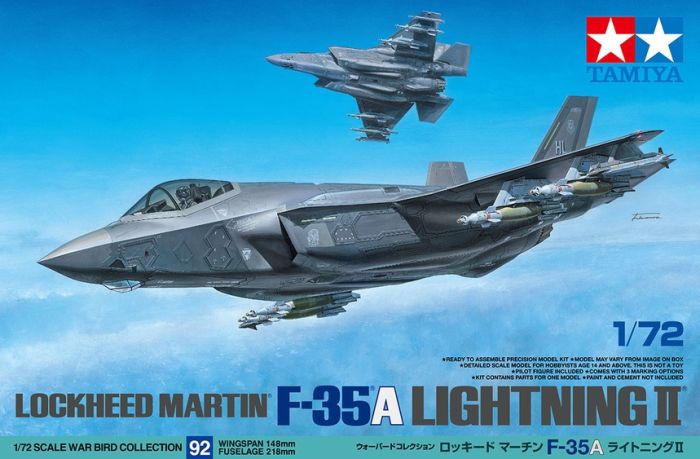 Tamiya 1/72 scale Lockheed Martin F-35A Lightning II