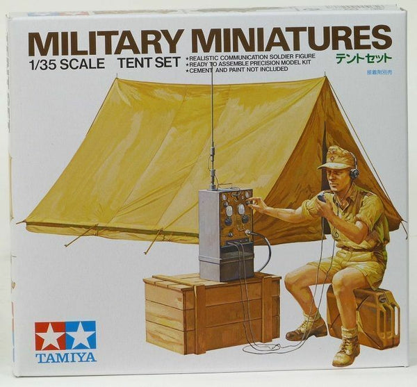 Tamiya 1/35 scale WW2 German DAK Afrika Korp TENT and radio SET