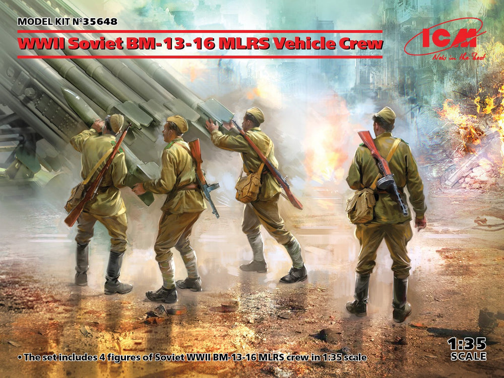 ICM 1/35 WW2 Soviet BM-13-16 MLRS Vehicle Crew