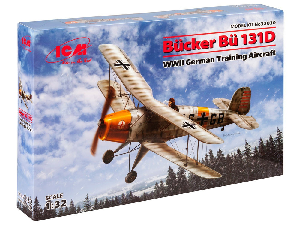 ICM 1/32 WW2 Bücker Bü 131D, WWII German Training Aircraft