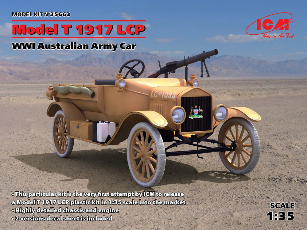 ICM 1/35 WW1 Model T 1917 LCP, WWI Australian Army Car