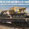 ZIMI 1/35 scale WW2 German 50 Ton Type SSy45 railway Flatcar with 2 x Sd.Kfz. 135/1 - 3 in 1 Kit