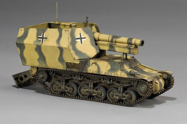 ZIMI 1/35 scale WW2 German 50 Ton Type SSy45 railway Flatcar with 2 x Sd.Kfz. 135/1 - 3 in 1 Kit