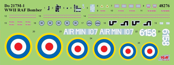 ICM AIRCRAFT 1:48 Scale Do 217M-1, WWII RAF Bomber