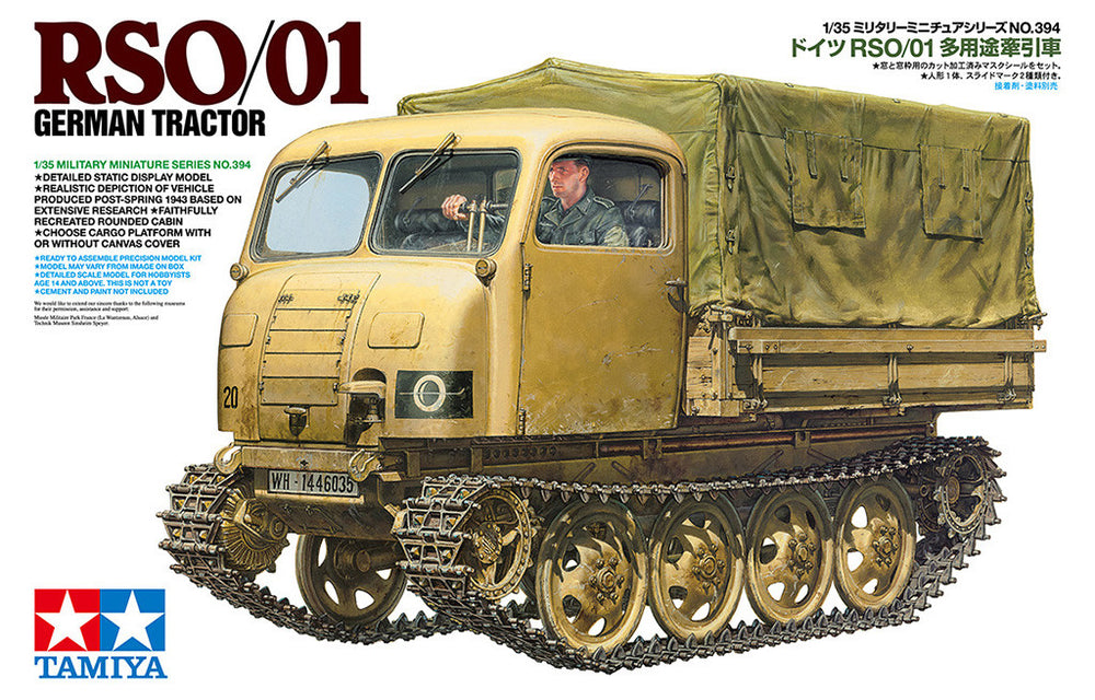 Tamiya 1/35 scale WW2 German RSO/01 German Tractor