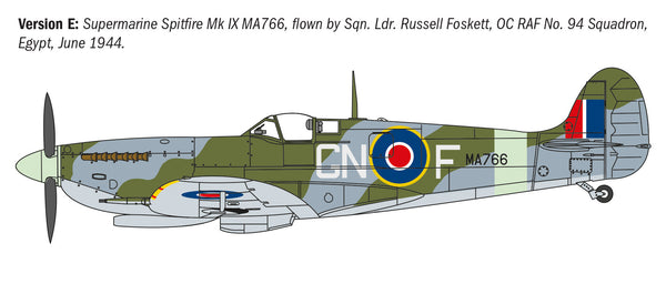 Italeri 1/72 AIRCRAFT WW2 British RAF Spitfire Mk.V / Mk.IX Aces