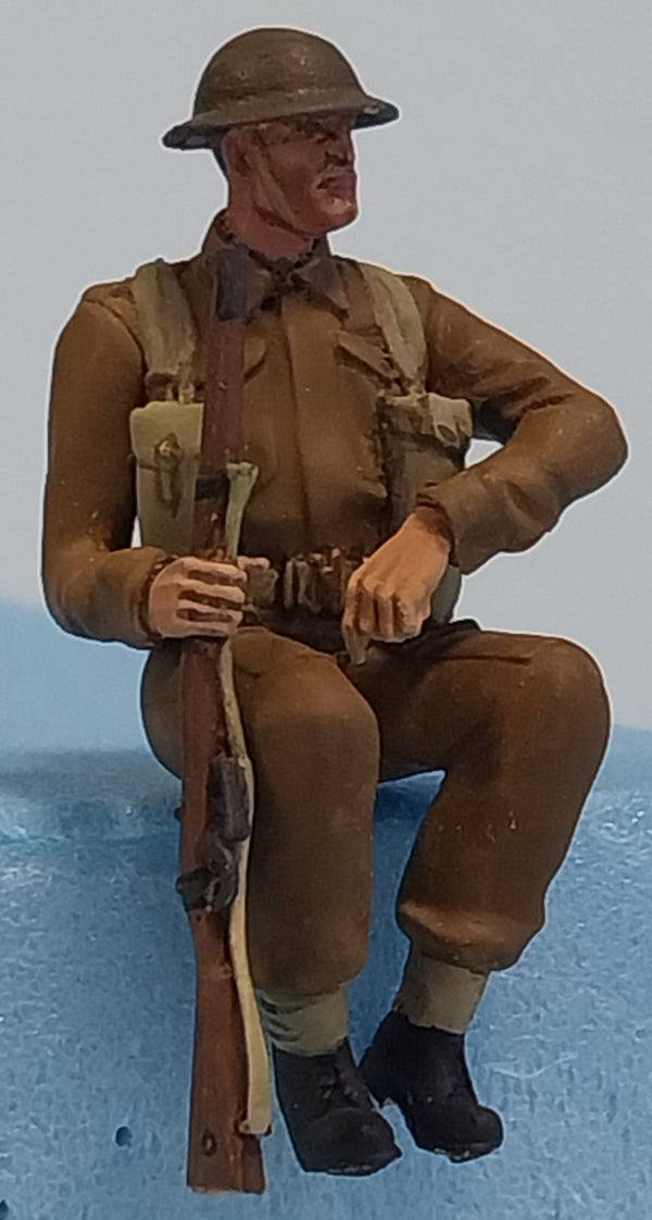 Homefront 1/35 scale WW2 British Infantry sitting #1