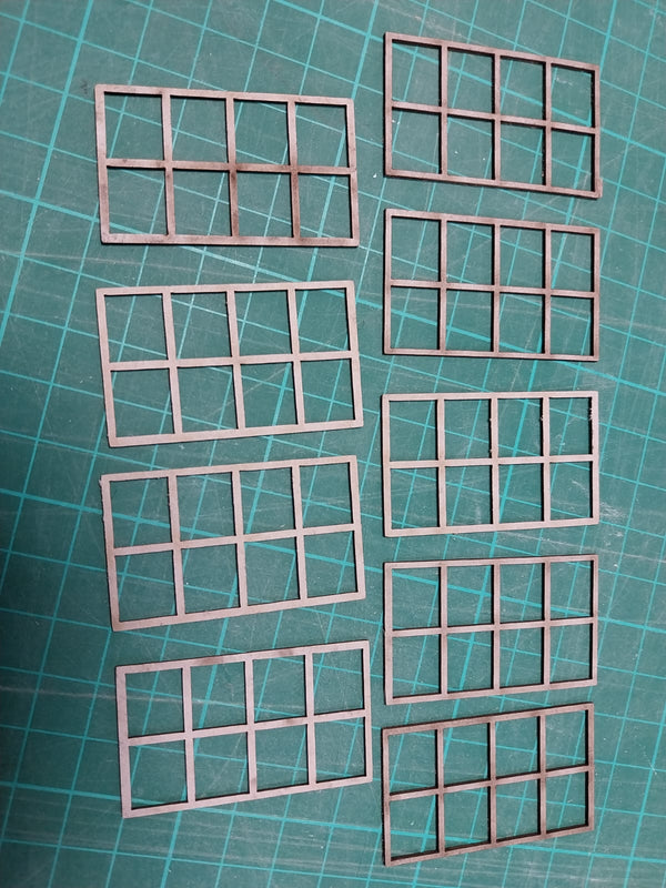 1/35 scale  Window frame pack (9 pcs)