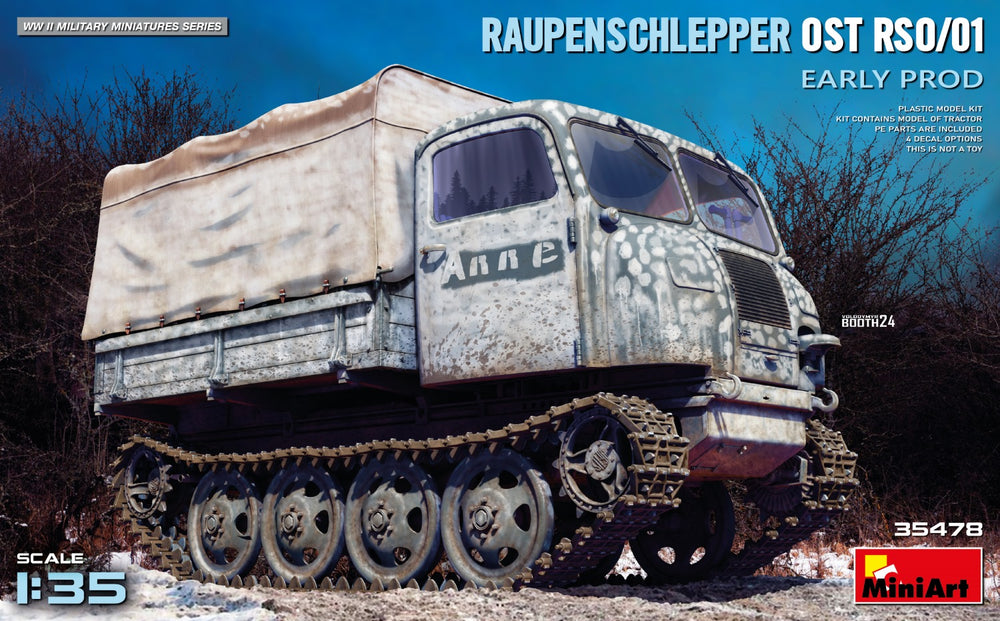 Miniart 1/35 WW2 German RAUPENSCHLEPPER OST RSO/01. EARLY PROD