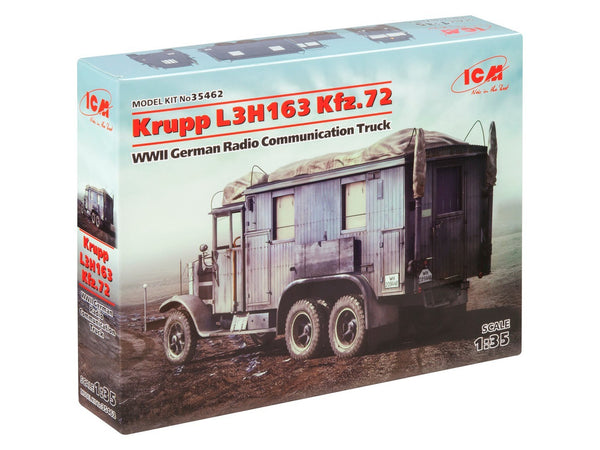 ICM 1/35 WW2 Krupp L3H163 Kfz.72, WWII German Radio Communication Truck