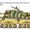 Italeri 1/35 WW2 Italian Semovente M42 da 75/34 tank model kit