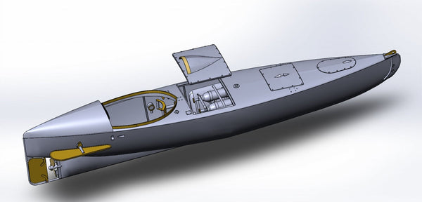 GMU 1/35 Motorized submersible canoe 