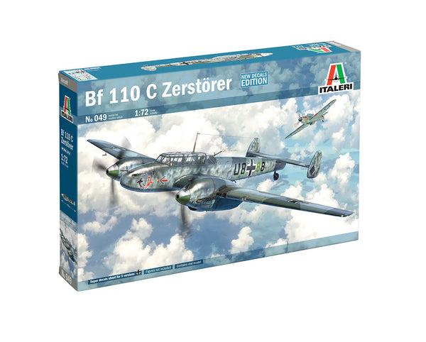 Italeri 1/72 WW2 German MESSERSCHMITT Bf 110 C3/C4 ZERSTORER