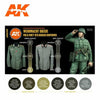 AK Interactive GEN 3 - GERMAN FIELD GREY UNIFORMS 3G PAINT SET