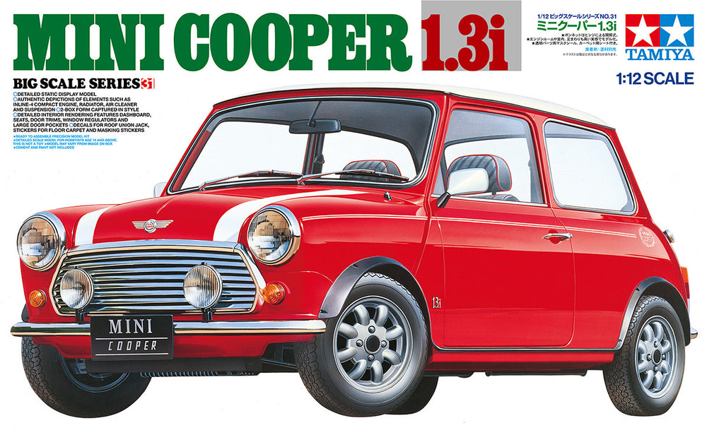 Tamiya 1/12 Scale Mini Cooper 1.3i Car model kit