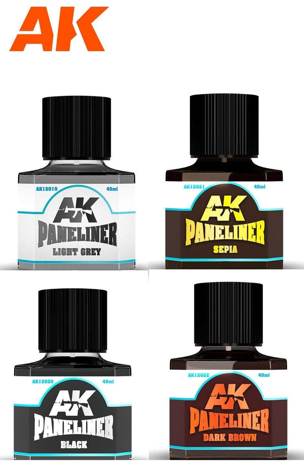 AK Interactive Panel liner - choose your colour 40ml Enamel