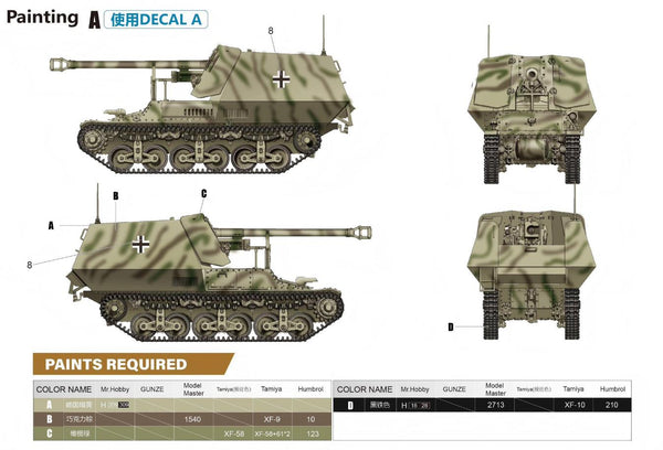 Zimi Models 1/35 Marder I 7.5cm Pak.40/1 auf Gw.Lr.s.(f) Sd.kfz.135 with German 50 Ton Type SSy45 Flatcar Schwerer Platformwagen 2 in 1 Kit